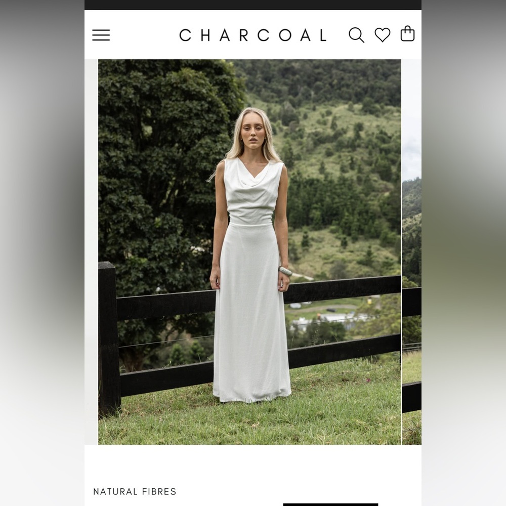 Charcoal Clothing White Maxi Dress